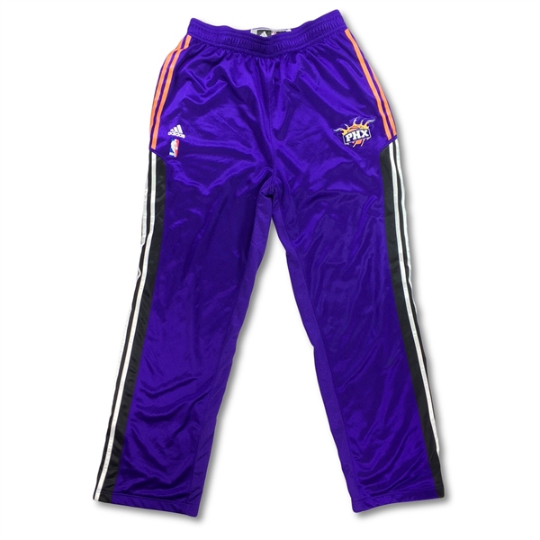 Grant Hill Phoenix Suns Game Worn Warm-Up Pants - (Outstanding Use, Suns Pro Shop)