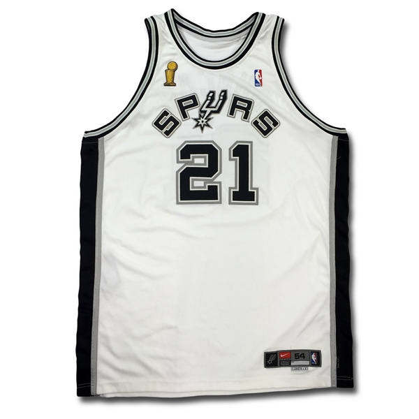 Tim Duncan 2003 San Antonio Spurs Game Worn NBA Finals Jersey