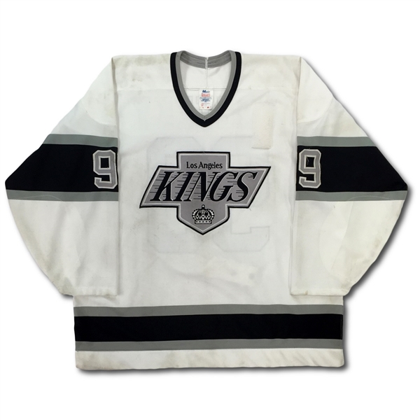 Wayne Gretzky 1988-90 Los Angeles Kings Game Used & Signed Road Jersey (Impeccable Provenance, Incredible Use, JSA)