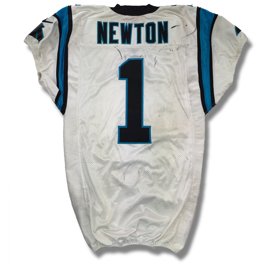 panthers game worn jersey