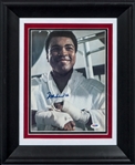 Muhammad Ali Signed & Nicely Framed 8 x 11 Magazine Photo of Ali Smiling (PSA)