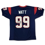 JJ Watt Signed Houston Texans Home Navy Jersey (JSA)