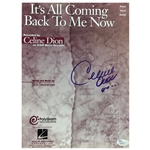 Celine Dion Signed Sheet Music Book "Its All Coming Back to Me Now" (JSA)