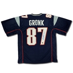 Rob Gronkowski Signed New England Patriots Navy Home Jersey (JSA COA, Gronkowski Holo)