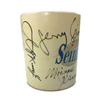 Seinfeld TV Show Cast Signed Coffee Mug - Jerry Seinfeld - 4 Signatures (JSA)
