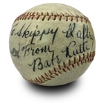 Babe Ruth Signed Official Size Wilson Baseball - Gutierrez Grade 9/10 Signature (PSA, JSA & MG Full LOAs)