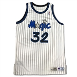 Shaquille ONeal 1994-95 Orlando Magic Game Used Home Jersey - NBA Scoring Champion (GF LOA)