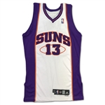 Steve Nash 2007-08 Phoenix Suns Game Used & Signed Home Jersey (JSA,GF LOA)