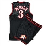 Allen Iverson 2004-05 Philadelphia 76ers Game Used Jersey & Shorts - Full Uniform (Miedema LOA)