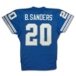 Barry Sanders 1995 Detroit Lions Game Used Jersey - Unwashed & Photo Matched to 4 Games! (RGU,Miegray LOA)