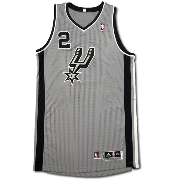 Kawhi Leonard 2013-14 San Antonio Spurs Game Issued Road Alternate Jersey 