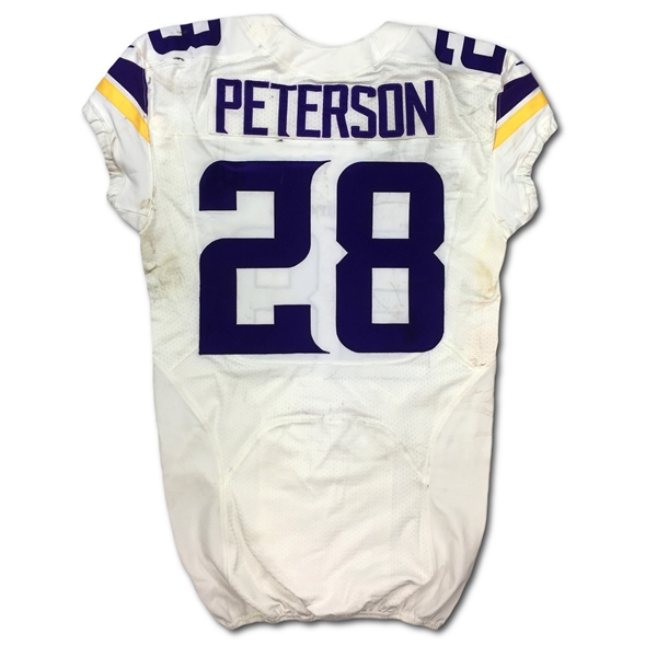 Adrian Peterson 2013 Minnesota Vikings Game Worn Jersey - Photo Matched (RGU,NFL/PSA,Meigray LOA)