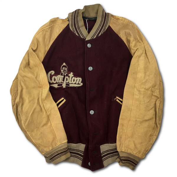Joe Perry 1940s Compton College Personal Football Jacket (Joe Perry LOA)