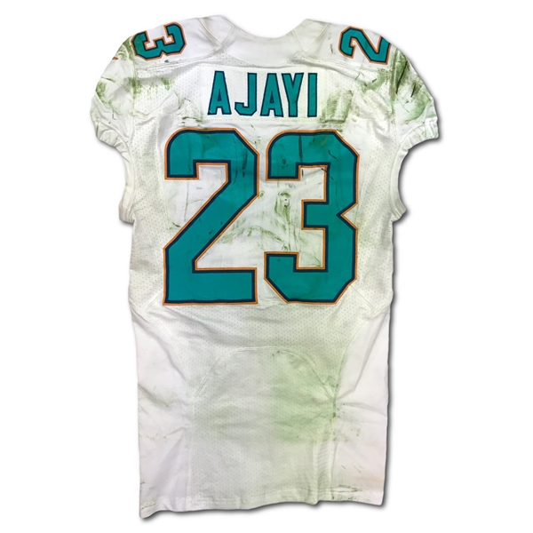 Jay Ajayi 12/4/2016 Miami Dolphins Game Used Road Jersey - Photo Matched (RGU,Jay Ajayi LOA)