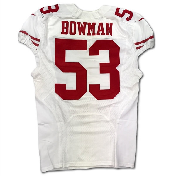 Navorro Bowman 12/29/2013 San Francisco 49ers Game Used & Signed Jersey - Photo Matched (JSA,N.Bowman LOA)