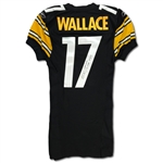 Mike Wallace 12/4/2011 Pittsburgh Steelers Game Used & Signed Home Jersey - Unwashed (Wallace LOA)