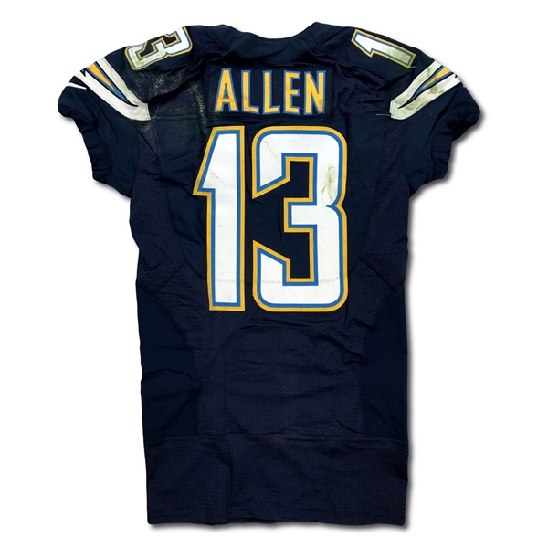 Keenan Allen 11/16/2014 San Diego Chargers Game Used Home Jersey - Photo Match (NFL/PSA,RGU LOA)