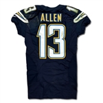 Keenan Allen 11/16/2014 San Diego Chargers Game Used Home Jersey - Photo Match (NFL/PSA,RGU LOA)