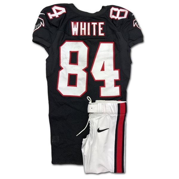 Roddy White 11/29/2012 Atlanta Falcons Game Used Throwback Jersey & Pants - Photo Matched (RGU,Roddy White LOA)