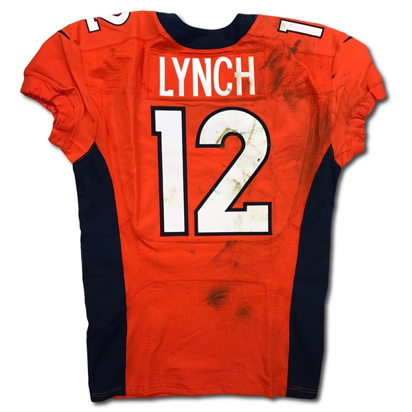 Paxton Lynch 10/9/2016 Denver Broncos Game Used Rookie Jersey - Photo Matched (NFL/PSA,RGU LOA)