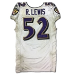 Ray Lewis 1/15/2011 Baltimore Ravens Game Used & Signed Playoff Jersey - Photo Matched (RGU,Meigray,Ravens LOA)