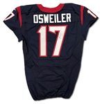 Brock Osweiler 10/16/2016 Houston Texans Game Used & Signed Jersey - 2 TDs! - Photo Matched (RGU,PSA/NFL COA)