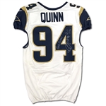 Robert Quinn 8/13/2016 Los Angeles Rams Game Used & Signed Road Jersey - Photo Matched (RGU LOA)