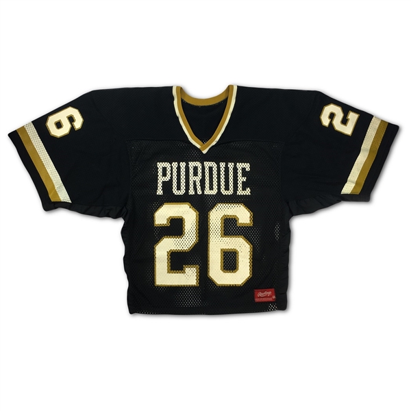Rod Woodson 10/6/1984 Purdue Boilermakers Game Used Jersey - Interception Returned for a TD! Photo Matched (RGU LOA)