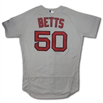 Mookie Betts 8/16/2016 Boston Red Sox Game Used Jersey - 2 Home Runs! (MLB Auth.)