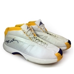 Kobe Bryant 2002 Lakers NBA Finals Game Used & Signed Adidas Player Sample Sneakers - Great Wear (GAI)