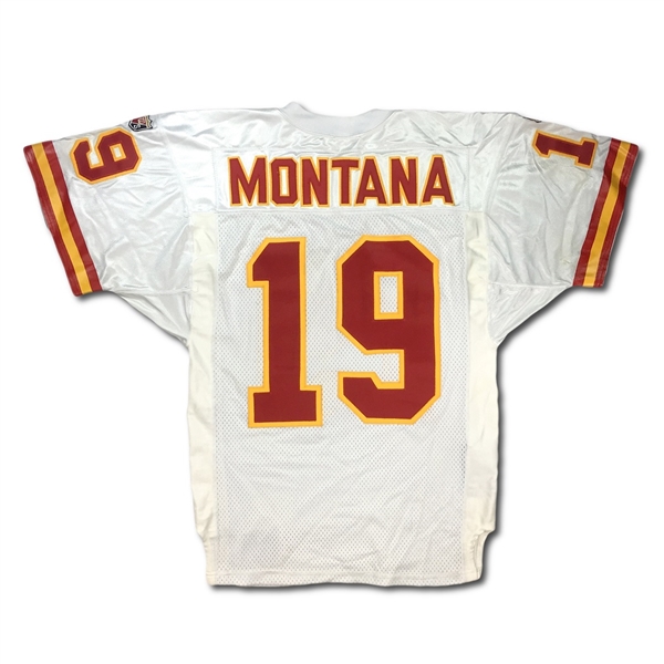 Joe Montana 1995 Kansas City Cheifs Team Issued Road Jersey 