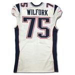 Vince Wilfork 11/16/2014 New England Patriots Game Used Jersey - Unwashed (NFL/PSA COA)