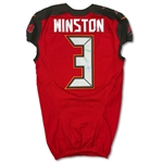 Jameis Winston 12/11/2016 Tampa Bay Buccaneers Game Used Home Jersey - Photo Matched (RGU)
