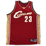 LeBron James 2005-06 Cleveland Cavaliers Game Used Road Jersey - Excellent Wear, Perfect Grade (MEARS A10)