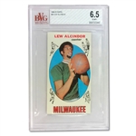 1969 TOPPS #25 LEW ALCINDOR ROOKIE BASKETBALL CARD BGS EX-MT+ 6.5 