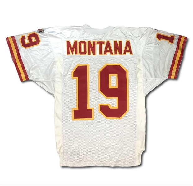 Joe Montana 1995 Kansas City Cheifs Team Issued Road Jersey 