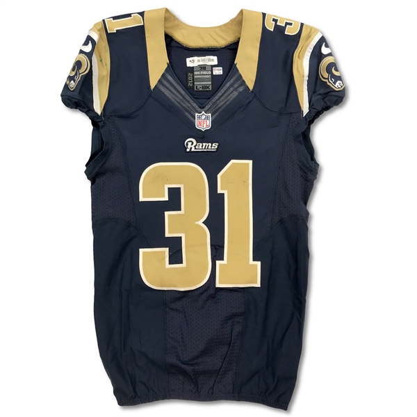 Cortland Finnegan 10/14/2012 St. Louis Rams Game Used Home Jersey (NFL Auctions LOA)