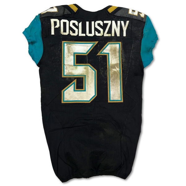 Paul Posluszny 10/27/2013 Jacksonville Jaguars Home Jersey - Filthy! (NFL Auctions)