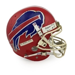 Andre Reed 1989 Buffalo Bills Game Used & Signed Helmet - Great Use, Photo Matched (RGU/JSA LOA)