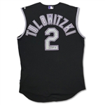 Troy Tulowitzki 2010 Colorado Rockies Game Used & Signed Alternate Jersey - Good Wear (Rockies Team LOA)
