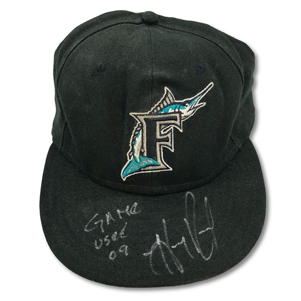 Hanley Ramirez 2009 Florida Marlins Game Used & Signed Baseball Cap/Hat