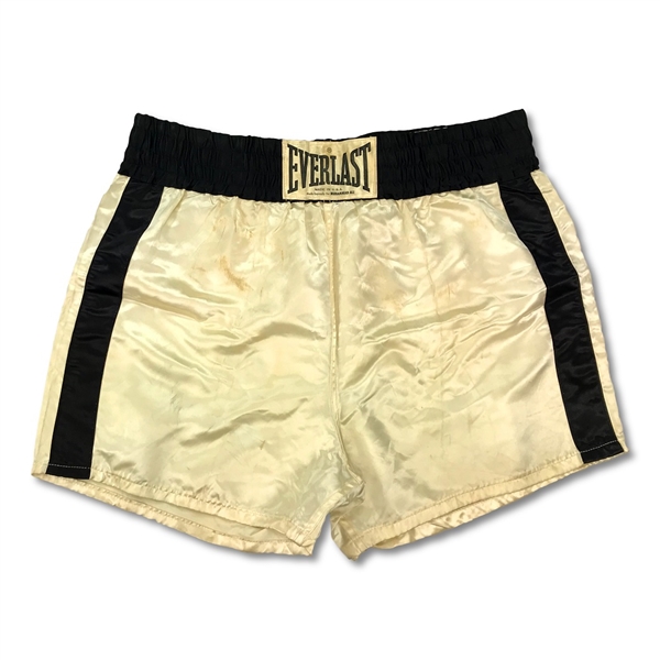 Circa 1975 Muhammad Ali Training Worn Everlast Boxing Trunks - Great Wear (Alis Trainer/IBA Boxing LOA)