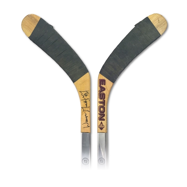 Wayne Gretzky Los Angeles Kings Silver Easton Game Used & Signed Hockey Stick (JSA LOA)