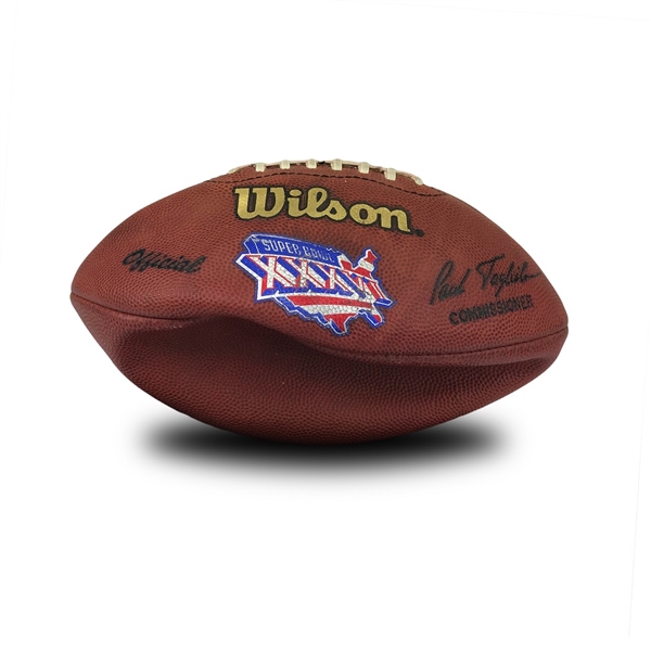 2002 Super Bowl XXXVI Game Used Football - Patriots vs Rams - Brady MVP
