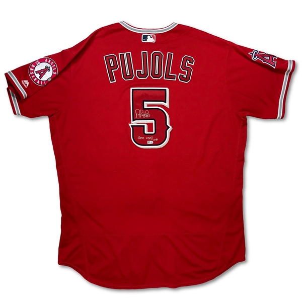 Albert Pujols 2016 Los Angeles Angles Game Used & Signed Jersey - 4 HRs! Photo Matched 15 Games! (RGU,MLB Auth)