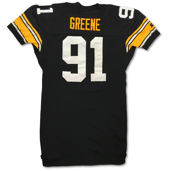 Kevin Greene 1993 Pittsburgh Steelers Game Used Home Jersey - Good Wear (Miedema LOA)