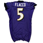 Joe Flacco 2010 Baltimore Ravens Game Used Home Jersey (Miedema COA)