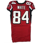 Roddy White 9/23/2012 Atlanta Falcons Game Used Home Jersey - Photo Matched, Unwashed (RGU/White LOA)