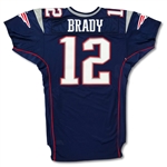 Tom Brady 2001 New England Patriots Game Used Home Jersey - 1st Super Bowl Season (MEARS)