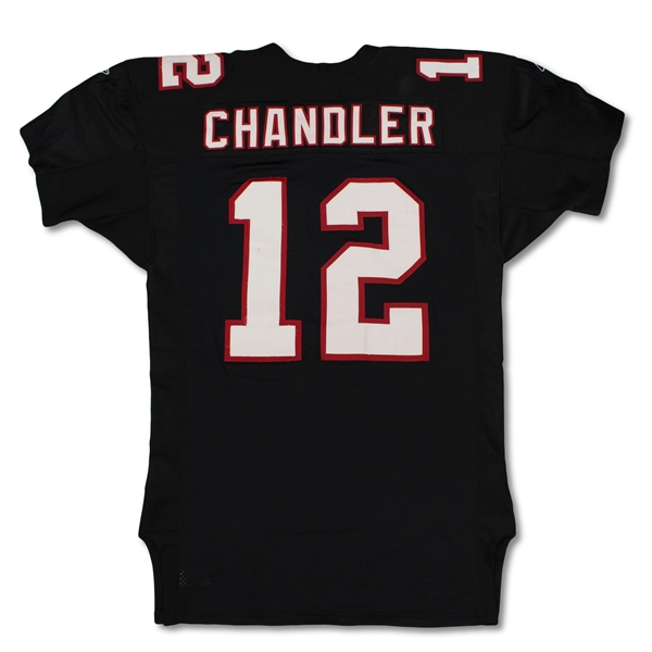 Chris Chandler 10/14/2001 Atlanta Falcons Game Used Home Jersey - 268yds 2TDs, Photo Matched (RGU)